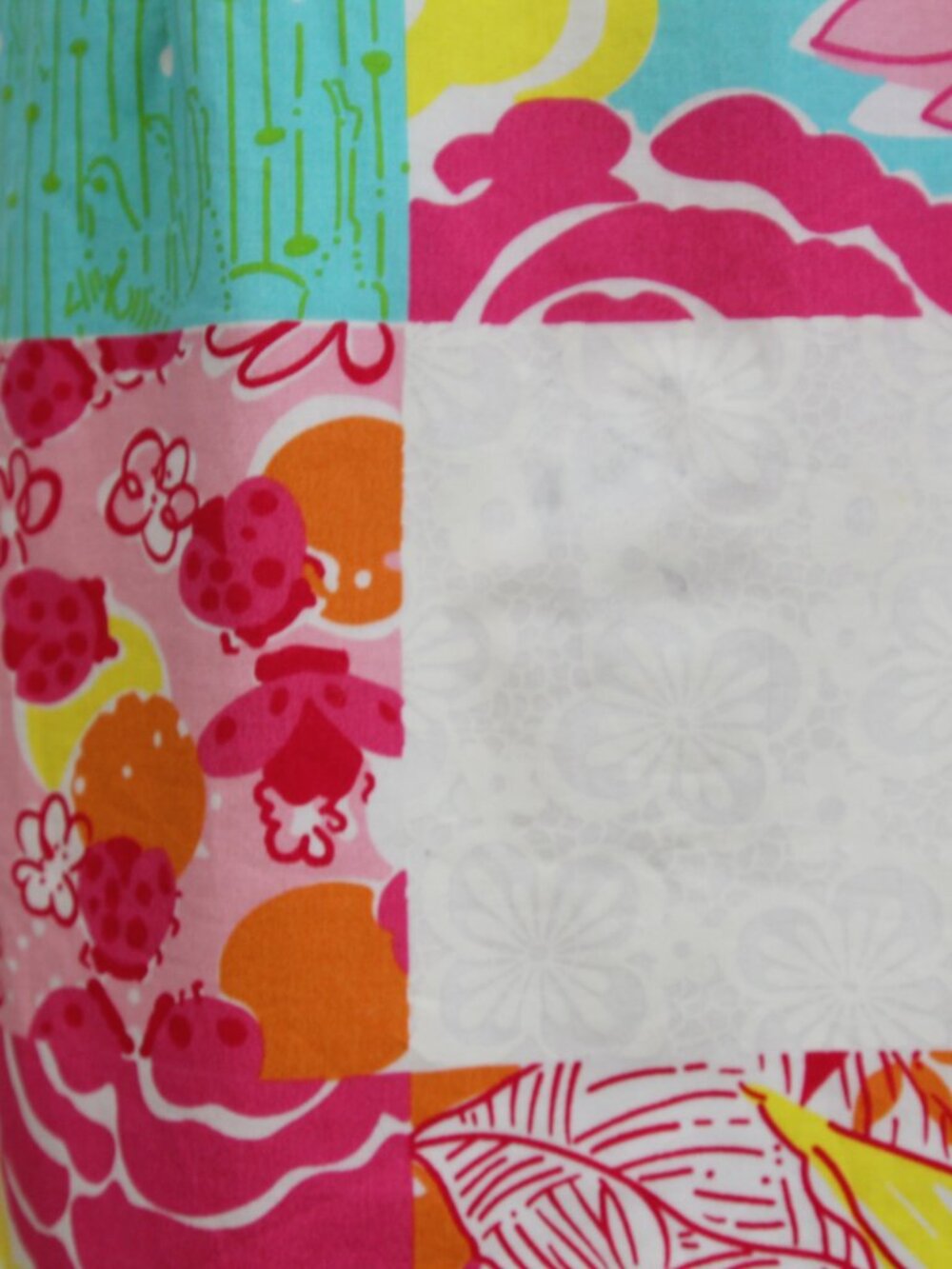 Lilly Pulitzer Patchwork Floral Shift Dress Size 6 Pink Green Cotton Preppy Reso - Picture 3 of 10